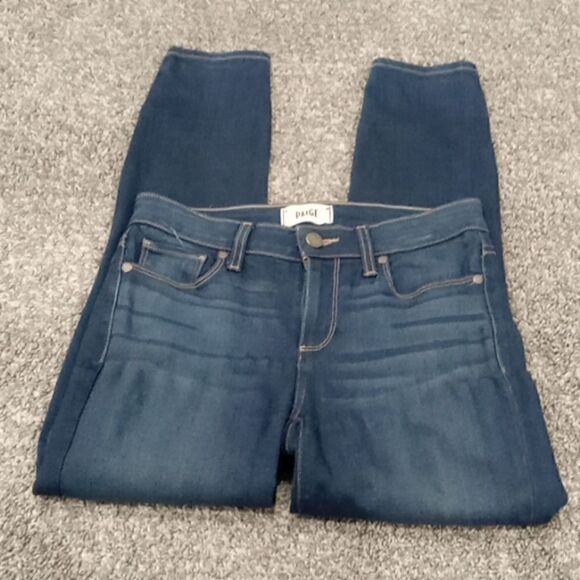 Paige Verdugo Crop cartman wash mid rise ultra skinny jeans size 27 NWT - Picture 3 of 4